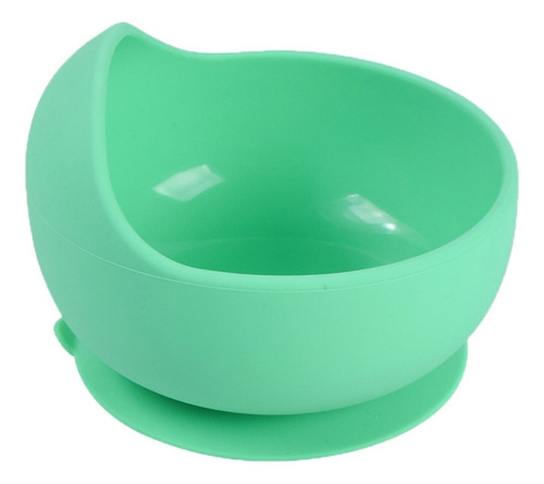 Bowl Tigela Silicone Infantil Bebê Com Ventosa - Verde