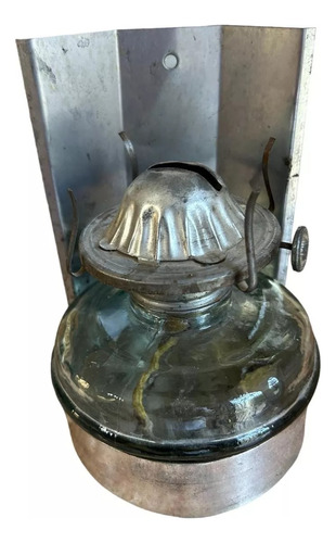 Lámpara A Kerosene Aceite Vintage Antigua Funcionando