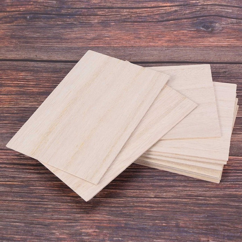' Láminas De Madera De Balsa, 10 Unidades, 150 X 100 X 2