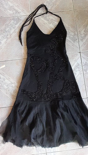 Vestido De Fiesta Talle S Negro