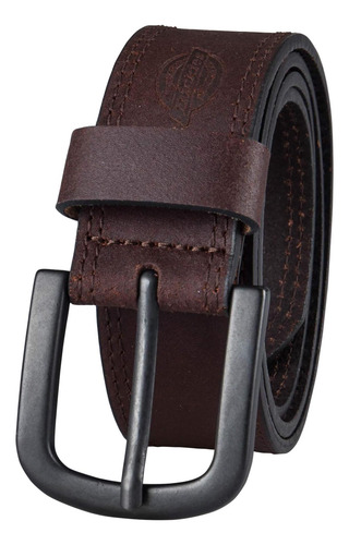 Dickies Cinturón De Cuero Informal Para Hombre, Marrón, 40