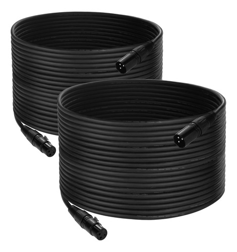 Cable Dmx De 50 Pies, Paquete De 2 Cables Flexibles De Senal