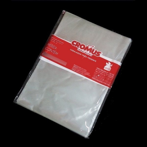 Imagem 10 de 10 de 100 Sacos Transparente Presente Brinde Lembrancinha 25x37