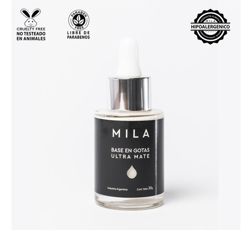 Base En Gotas Ultra Mate Mila Tono 00 - Incolora