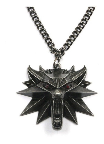 Collar Con Cabeza De Lobo The Witcher 3 Medallion Fastness A