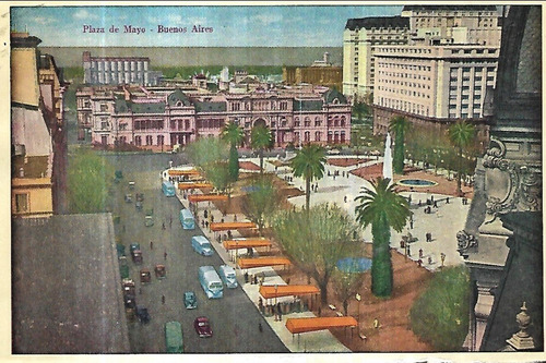 Tarjeta Postal Plaza De Mayo - Buenos Aires