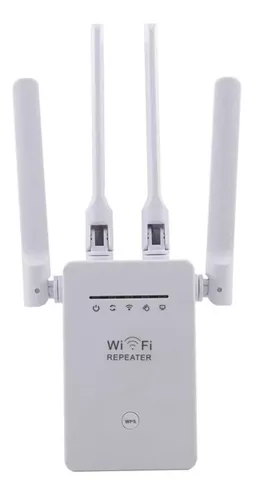 Repetidor Wifi Extensor Inalámbrico 300mbps Con 4 Antenas