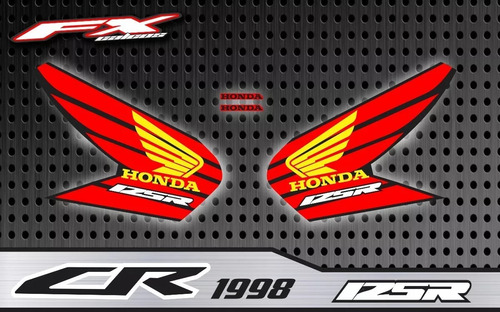 Calcos Opcionales Honda Cr 125 250 1998 Fxcalcos2