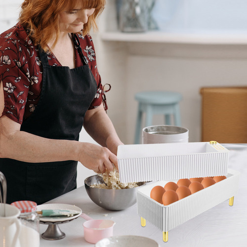 Refrigerador Con Caja De Almacenamiento De Huevos High Foot