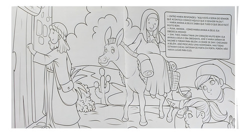 Contos Bíblicos Para Colorir: O Nascimento De Jesus