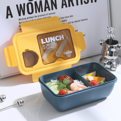 Compartimento Bento Box Recipiente Portátil Para Alimentos 1