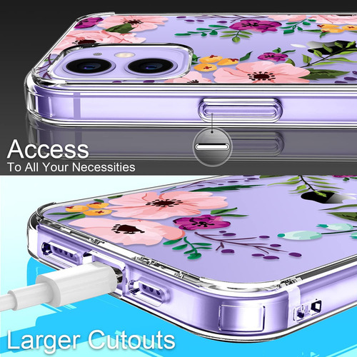 Giika Para iPhone 12 Mini Case Con Protector De Pantalla, Cl