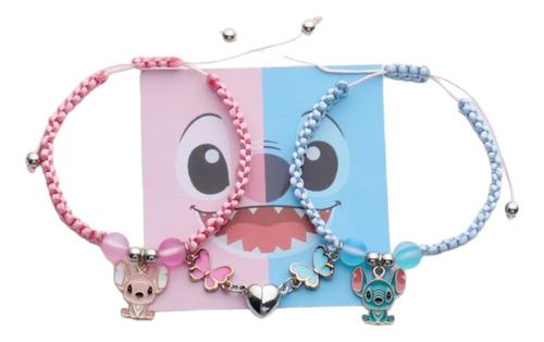 Pulsera De Lilo Y Stitch Para Regalar Amistad Niñas