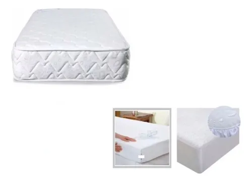 Colchón Para Corral De Bebé  130 X 70 + Protector Antifluido
