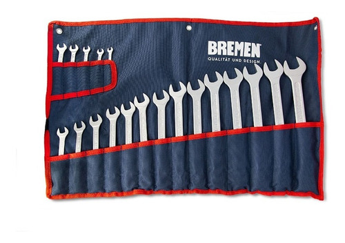 Llaves Combinadas Bremen Juego 19 Pc 6 A 24 Milim + Estuche Cod. 7177 Dgm