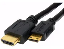 Comprar Cable Mini Hdm A Hdmi De 1.8 Mts Camara Hd Filmadoras Hd Color Negro