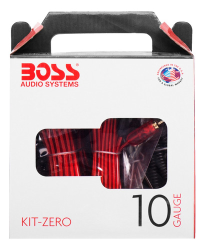 Kit De Cables 10 Gauge Instalación Potencia Boss Zero