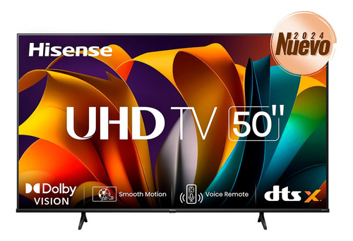 Pantalla 50 Hisense Uhd 4k Tv 50a6n Smart Tv Negro