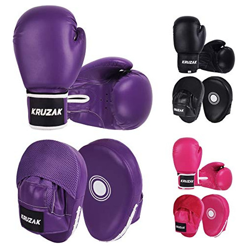 K Kruzak Set De Manoplas Y Guantes De Boxeo Para Kickboxing