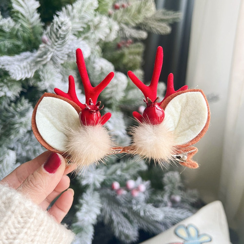 10 Pares De Diademas De Navidad Pinzas Para El Pelo Navidad