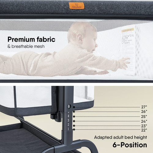 Cuna Bassinet Babybond Baby 3 En 1 Para Bebés Pequeños Con T