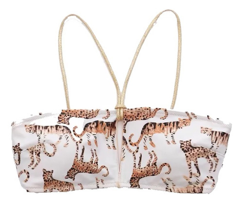 Bikini Top Aerie Felinos Tipo Bandeau C/ojal American Eagle