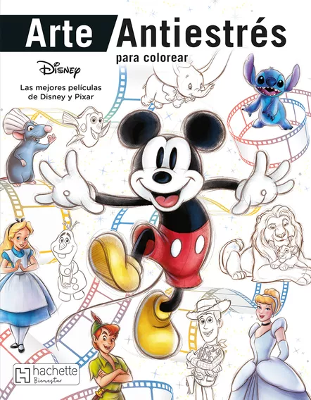 Libro: Arte Antiestrés Para Colorear. Las Mejores Películas