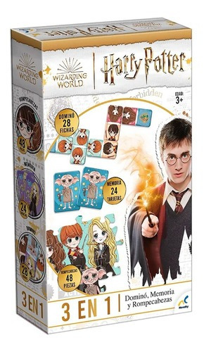 Set De Juegos Clasicos 3 En 1 Harry Potter Novelty