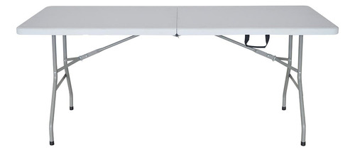 Mesa Picnic Plástica Plegable Portátil 180cm Blanco Rex