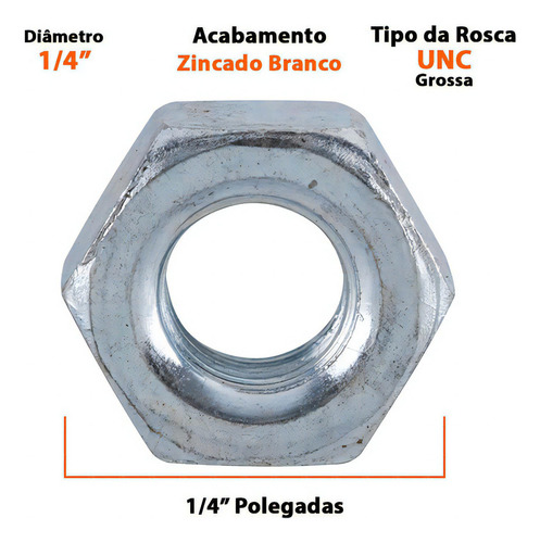 Tornillo de cabeza francesa galvanizado 1/4 x 2 con tuerca 200U