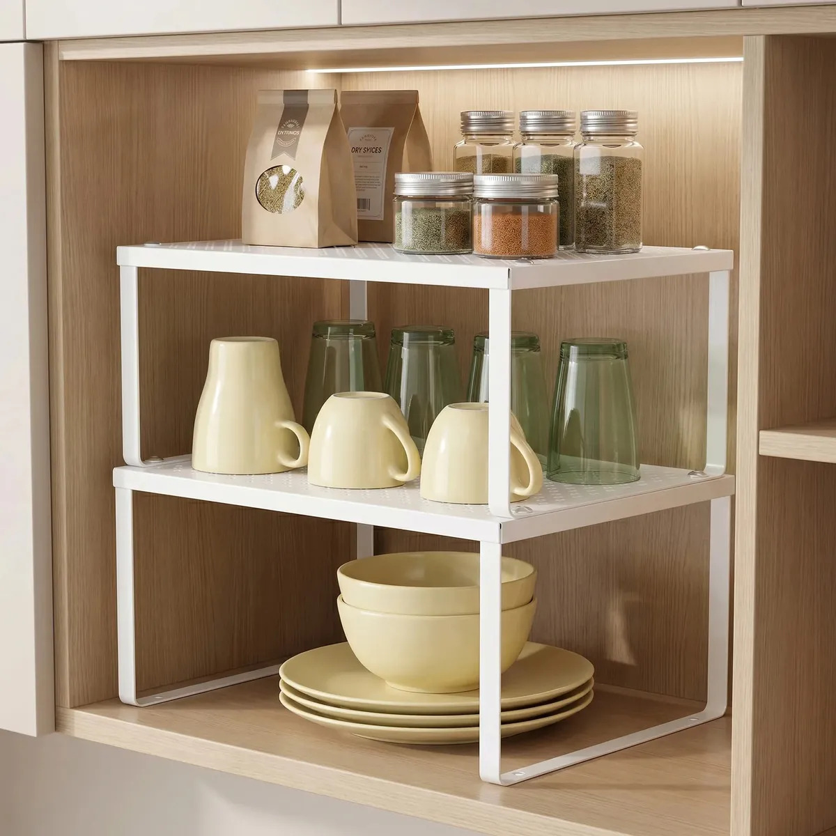 Organizadores De Cocina Songmics Juego X 2 Color Blanco