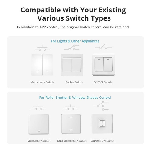 Interruptor Wifi Sonoff Dual R3 Control Persianas O Consumo