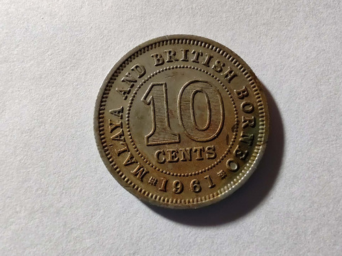 Moneda Borneo 10 Cents (x903