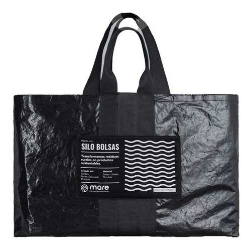 Bolso Mare Sustentable Negro - La Isla