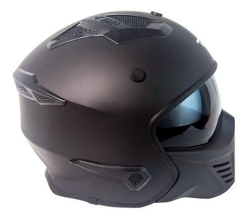 Imagen 5 de 5 de Casco Tx2 Cafe Racer Certificado Ece Modular Careta Y Gafas