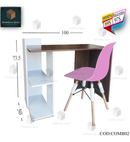 Imagen 2 de 6 de Combos De Oferta 75$ Y 87$ Escritorio + Silla