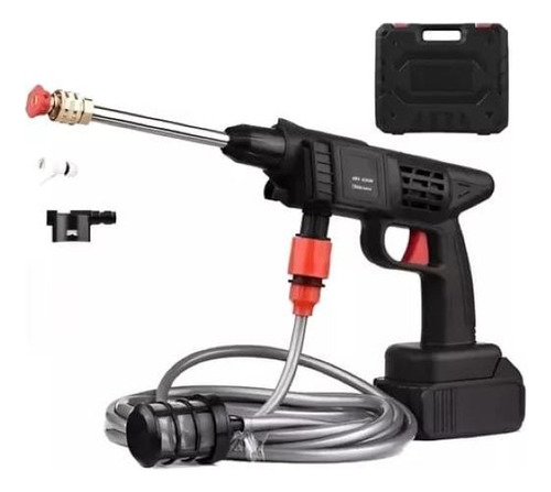 Hidrolavadora Genérica Pistola 48v Inalámbrica Alta Presion Negro 50/60 Hz