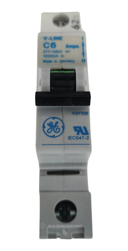 General Electric Iec947-2 Ge V-line C6 Disyuntor 1 Polo. (Usado)