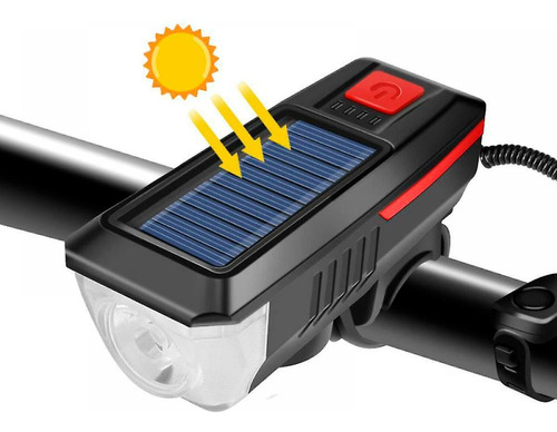 Lanterna De Bike Solar Alta Potencia Lanterna Bike