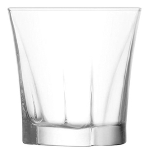 Vasos Truva Set X6 Vidrio Agua Vino Whisky 280cc Caja Color Transparente