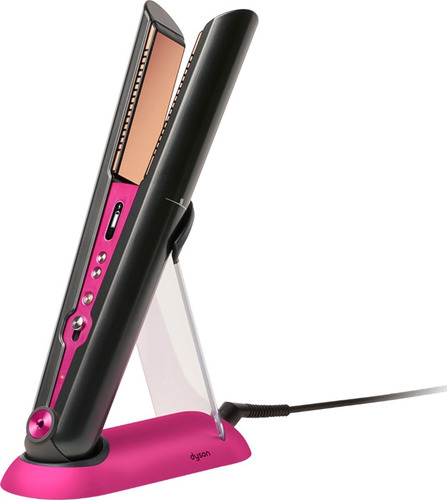 Planchita de pelo inalámbrica Dyson Corrale black nickel y fuchsia 10.8V - 16.8V
