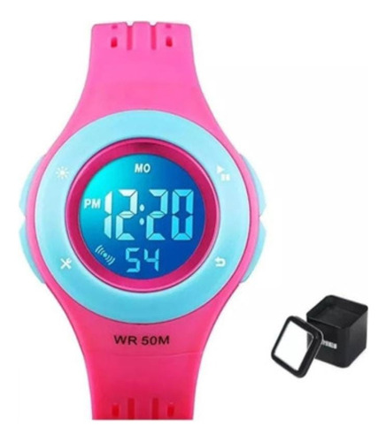 Reloj Digital Niños Niñas Resistente Cronógrafo Luz Color