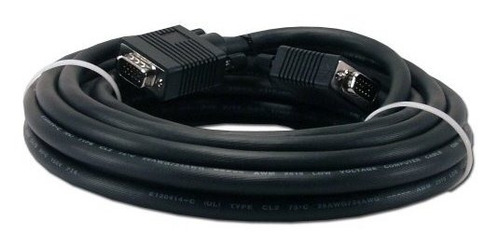 Qvs Cable 25ft Premium Vga Hd15 Macho A Macho Tri-shield Bla