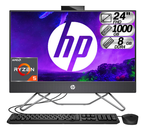  Todo En Uno Hp Amd Ryzen 5 Ssd De 1000gb Ram 8gb Full Hd