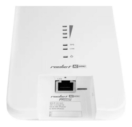 Imagen 5 de 6 de Access point exterior, WMM, PtMP, PtP Ubiquiti Rocket Prism AC Gen2 RP-5AC-Gen2 blanco