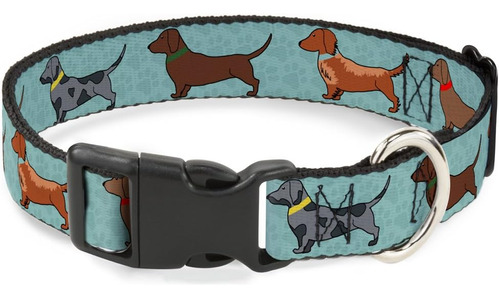 Collar De Clip De Plástico Aquas Dachshund Con Hebilla, 1 An