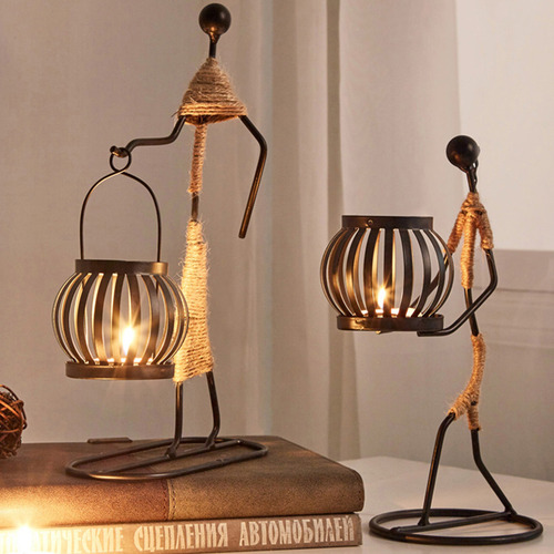 Portavelas Con Forma De Farol Para Decoración De Velas Para