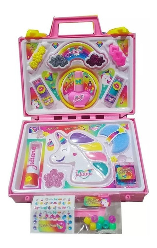 Imagen 5 de 5 de Valija Juliana Make Up Unicorn Chica Creciendo