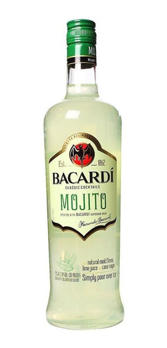 Rum Cubano Bacardi Mojito 980 Ml/ Temperatura Ambiente