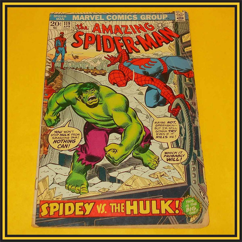 Ccc21 Marvel Comics Amazing Spider-man 119 Hulk 1973